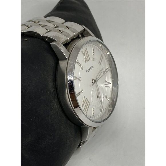 Fossil ES3965 Womens Silver Stainless Steel Analog Dial Quartz Wrist Watch JK872 - Picture 5 of 12